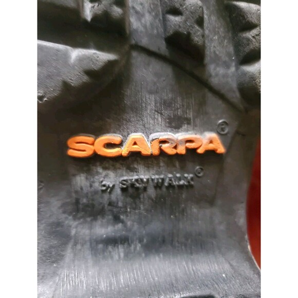 Scarpa Omega Mountaineering Ice Climbing Red Plastic Boots Men UK 9 READ SCUFFS - Picture 7 of 16